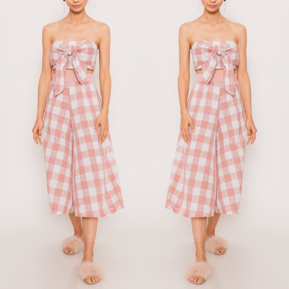 LAST 1 • Mauve Plaid Matching Set - Picture 4 of 5